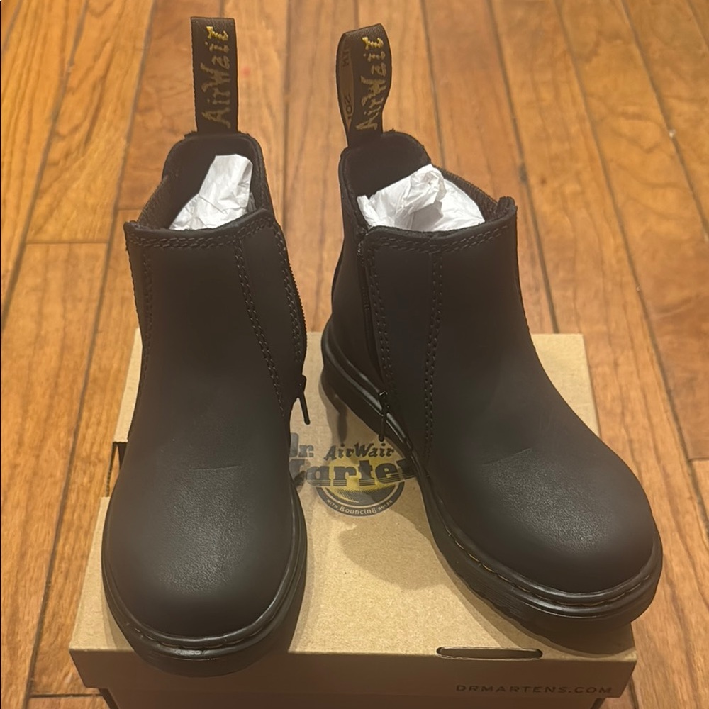 Dr. Martens Kids Black Chelsea Slip-On Boots